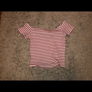 Off the Shoulder Crop Top